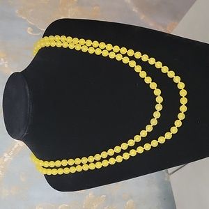 Yellow Beaded Necklace